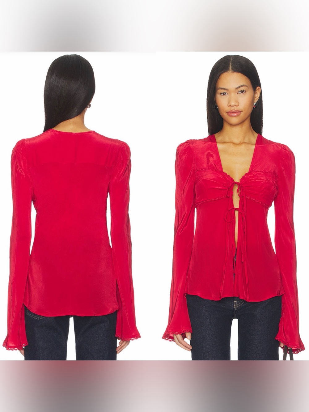 Free People Bali Ariel Top in Salsa